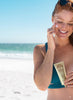 Applying tallow sunscreen with zinc oxide outdoors for non-toxic sunscreen protection